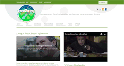 Desktop Screenshot of livinginpeace.com